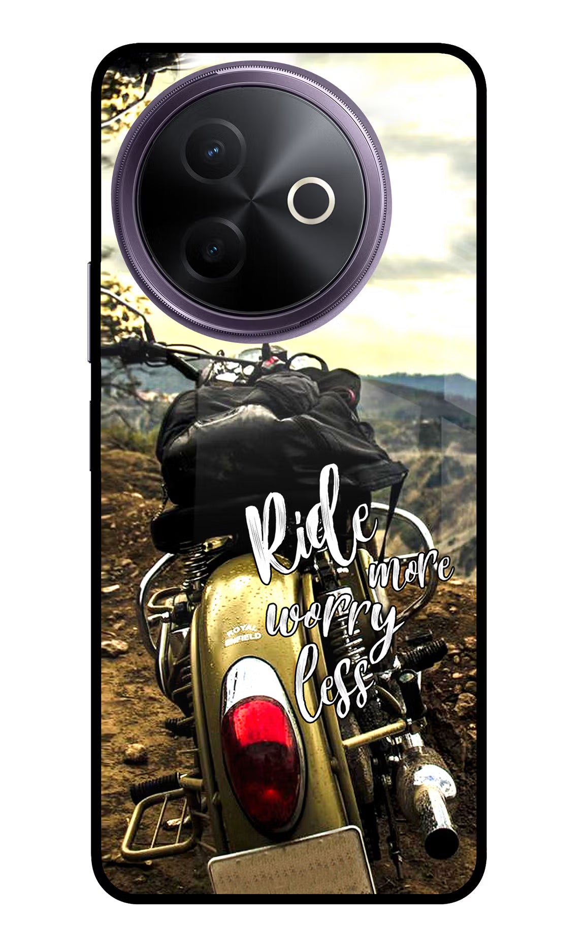Ride More Worry Less Vivo Y39 5G Glass Case