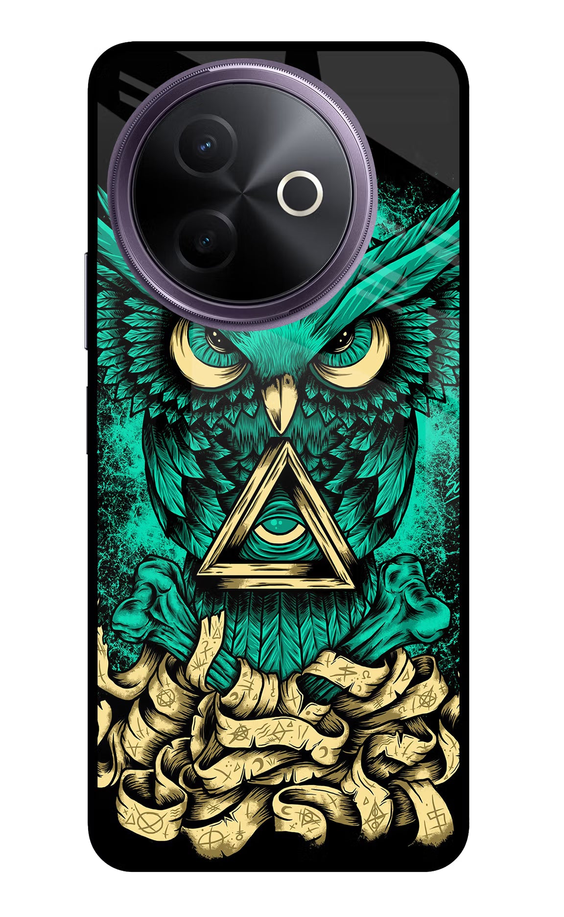 Green Owl Vivo Y39 5G Glass Case