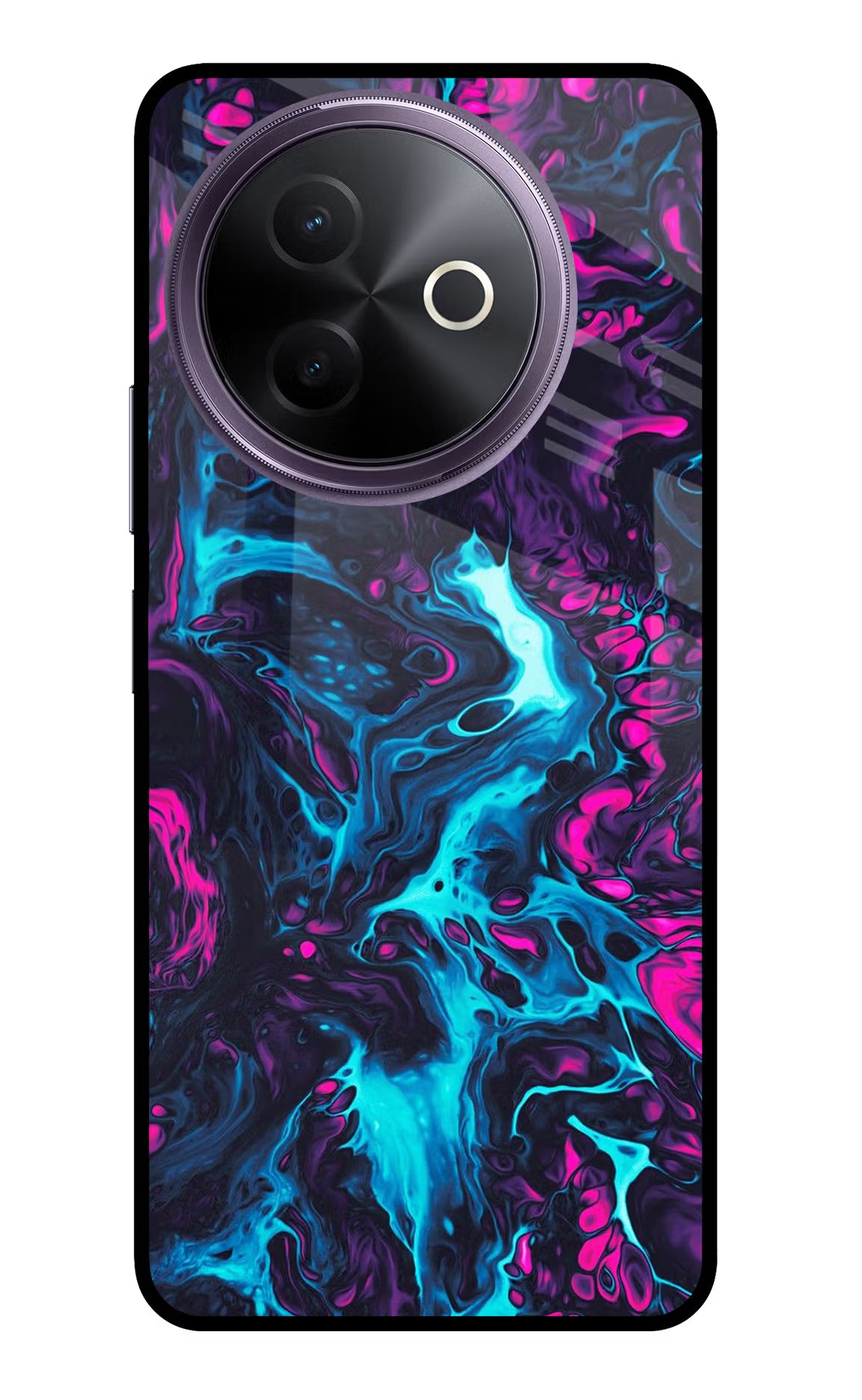 Abstract Vivo Y39 5G Glass Case Back Cover by Casekaro