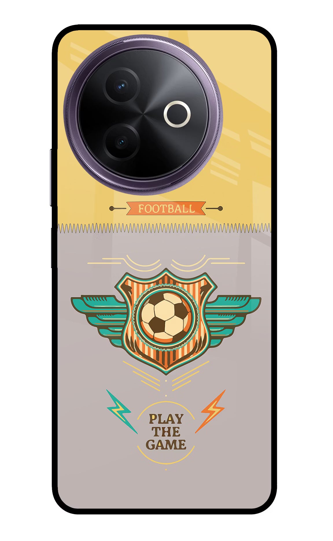 Football Vivo Y39 5G Glass Case