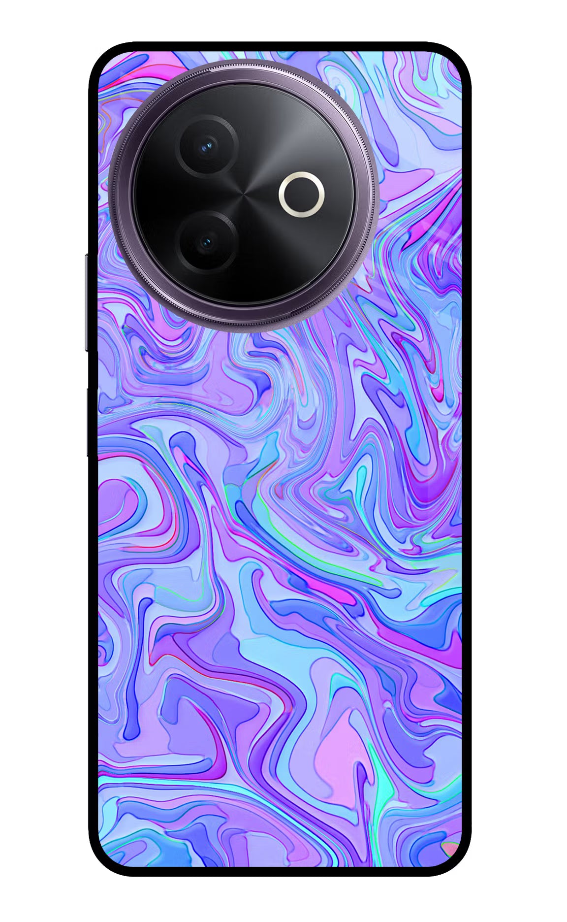 Glitter Vivo Y39 5G Glass Case Back Cover by Casekaro