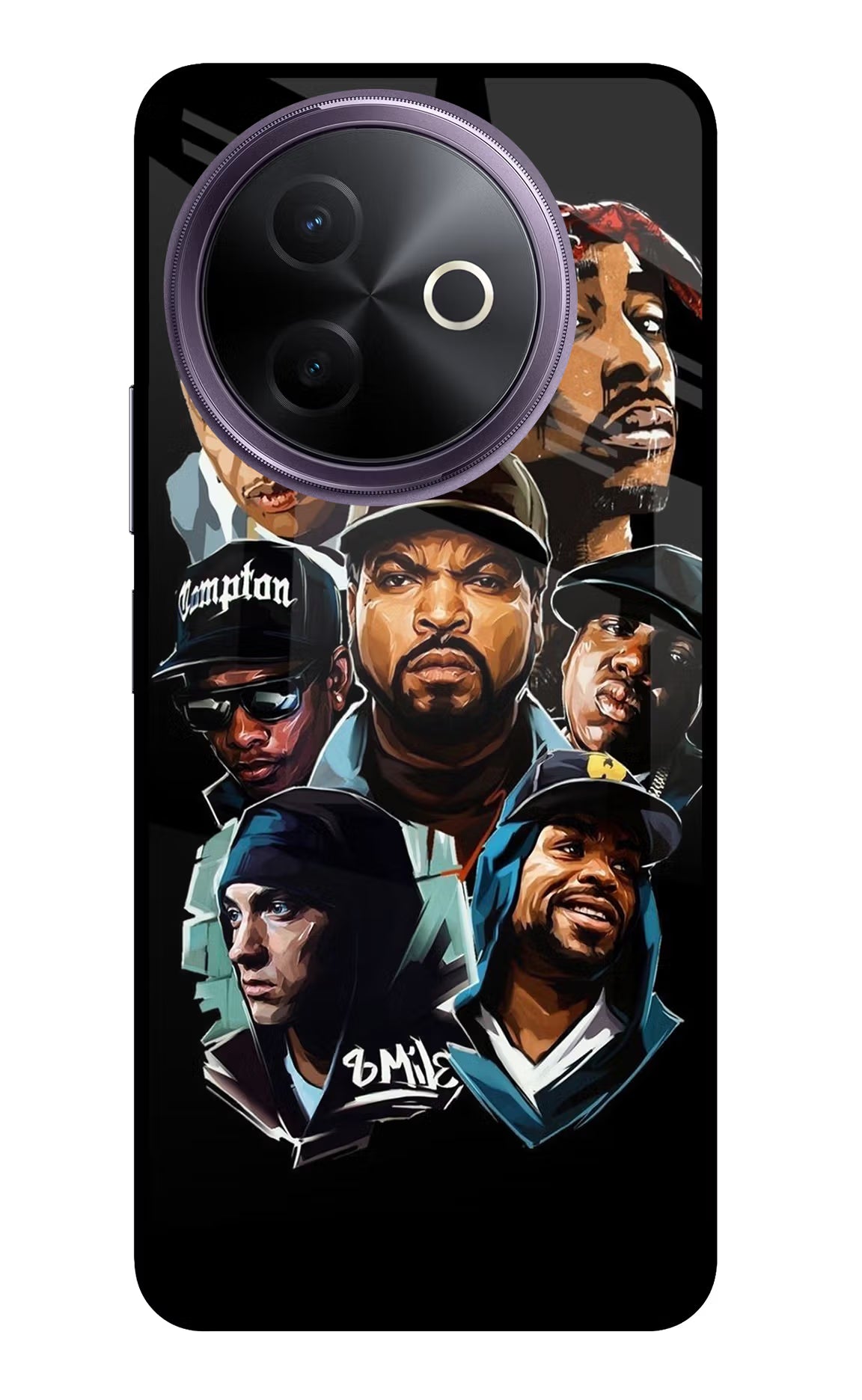 Rappers Vivo Y39 5G Glass Case Back Cover by Casekaro