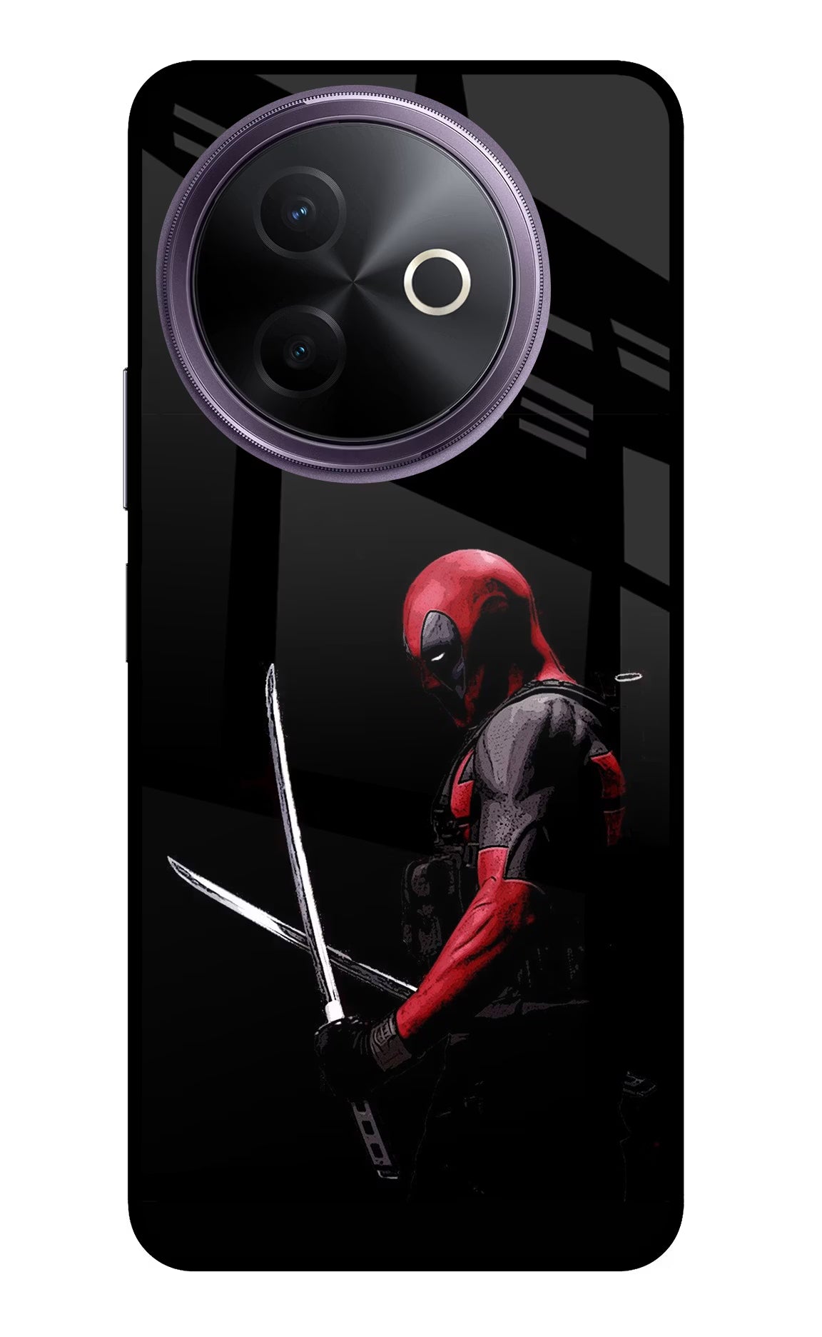 Deadpool Vivo Y39 5G Glass Case Back Cover by Casekaro