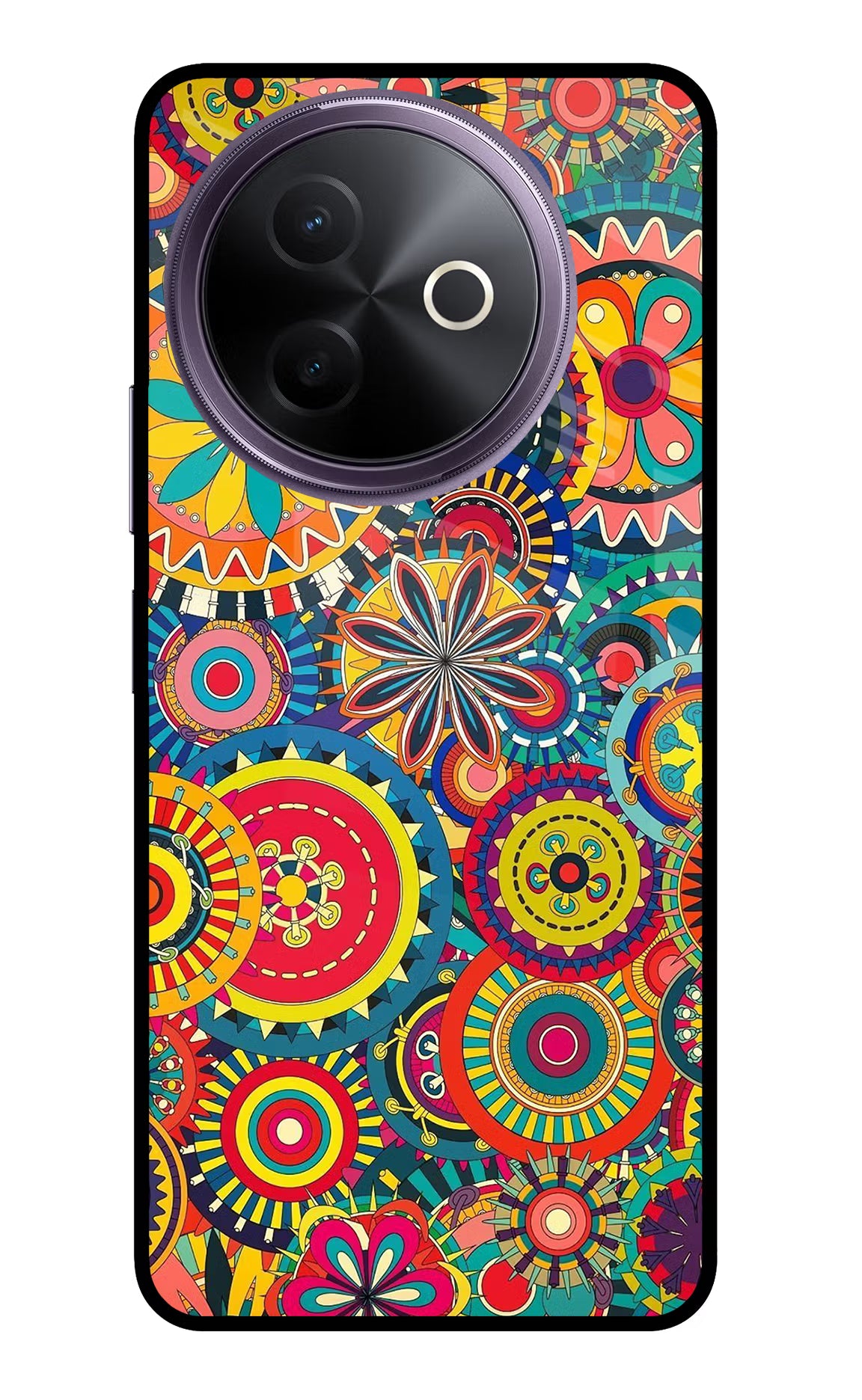 Gol Gol Art Vivo Y39 5G Glass Case Back Cover by Casekaro