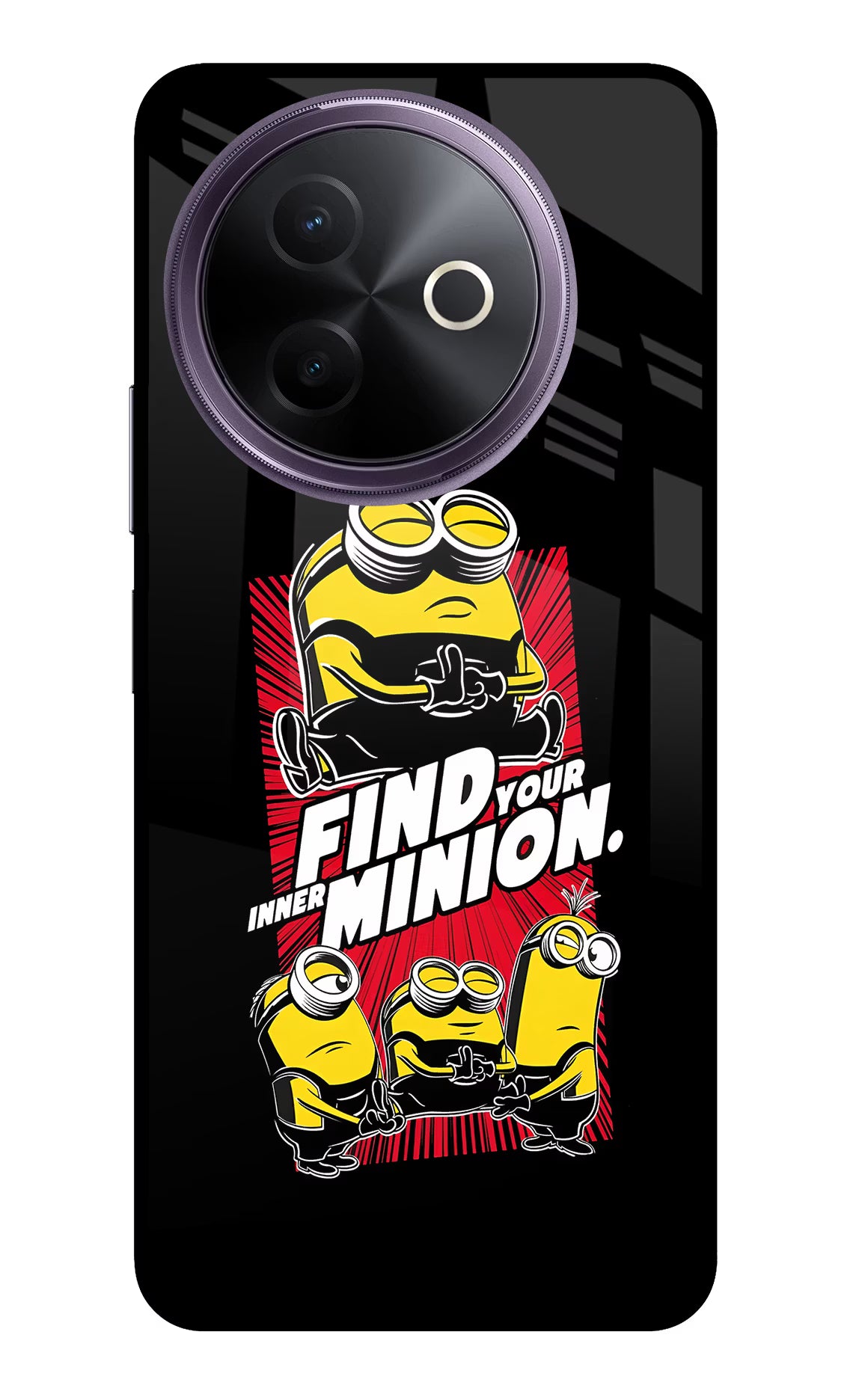 Find your inner Minion Vivo Y39 5G Glass Case Back Cover by Casekaro