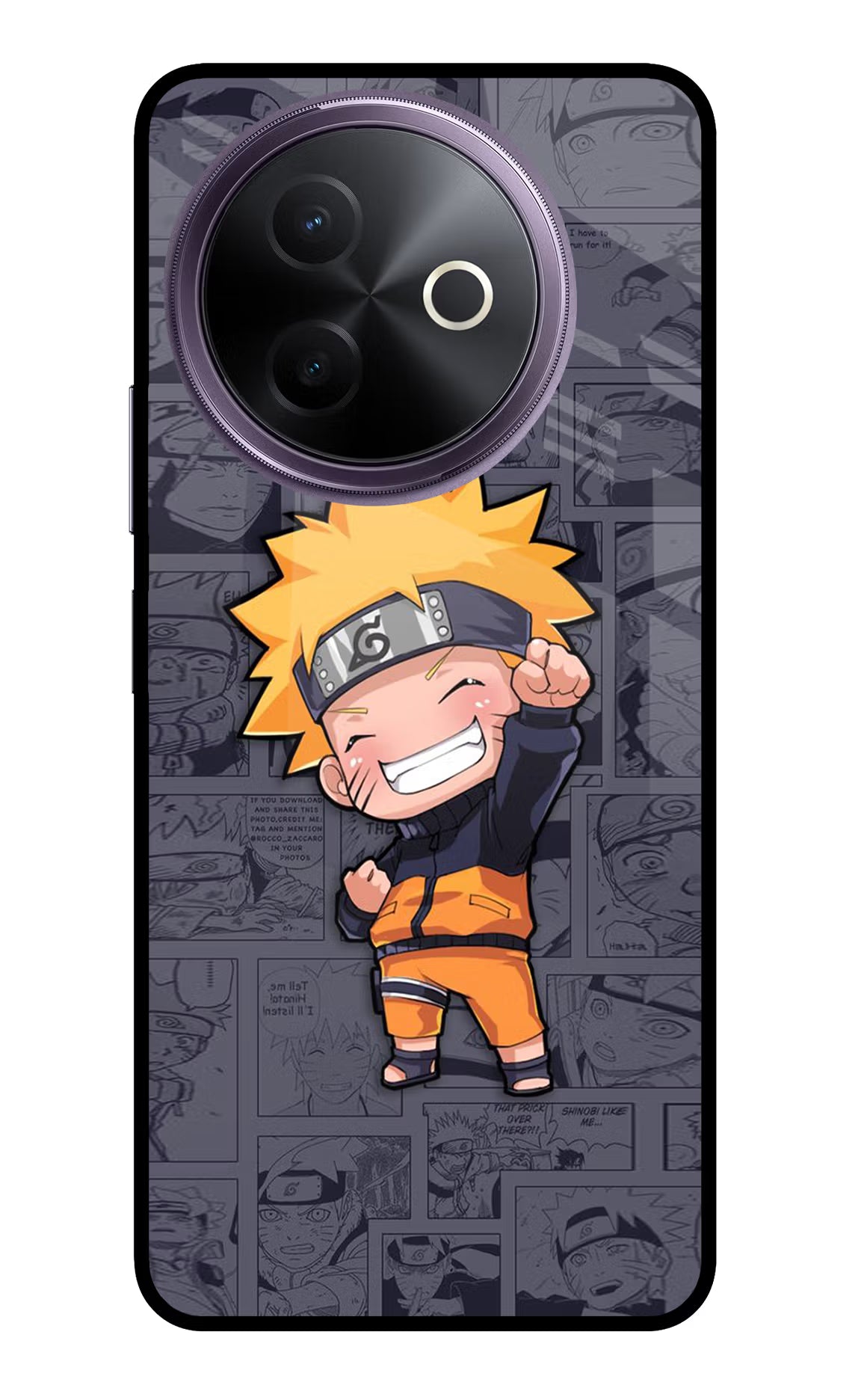 Chota Naruto Vivo Y39 5G Glass Case Back Cover by Casekaro