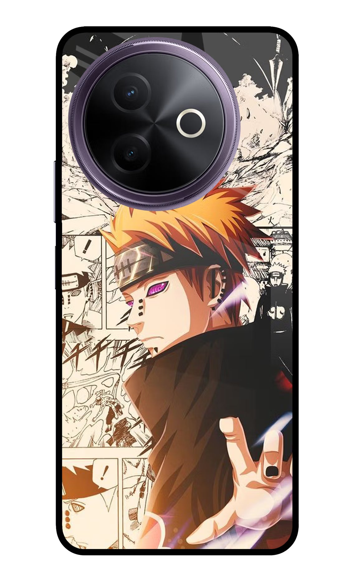 Pain Anime Vivo Y39 5G Glass Case Back Cover by Casekaro