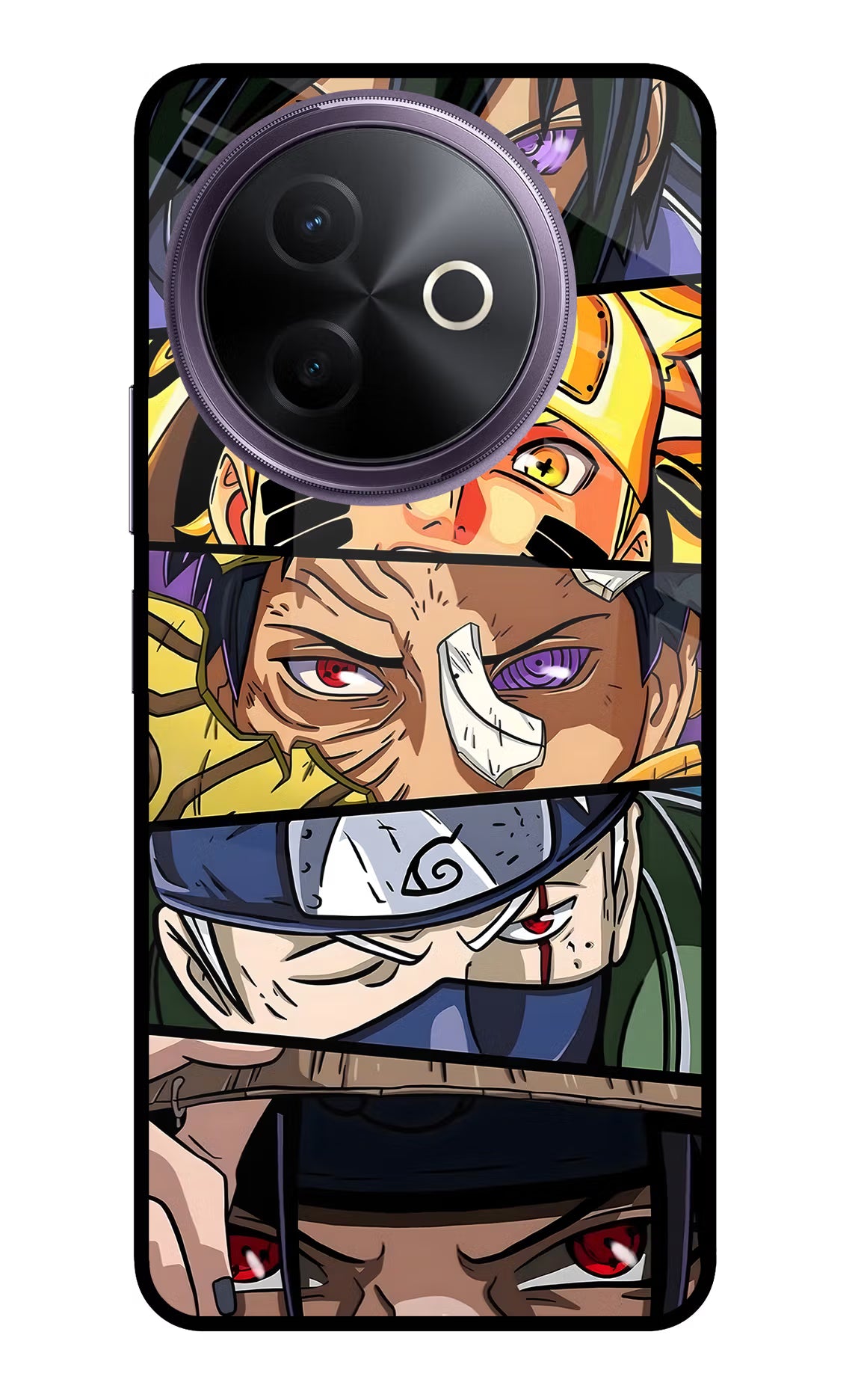 Naruto Character Vivo Y39 5G Glass Case