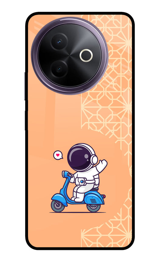 Cute Astronaut Riding Vivo Y39 5G Glass Case