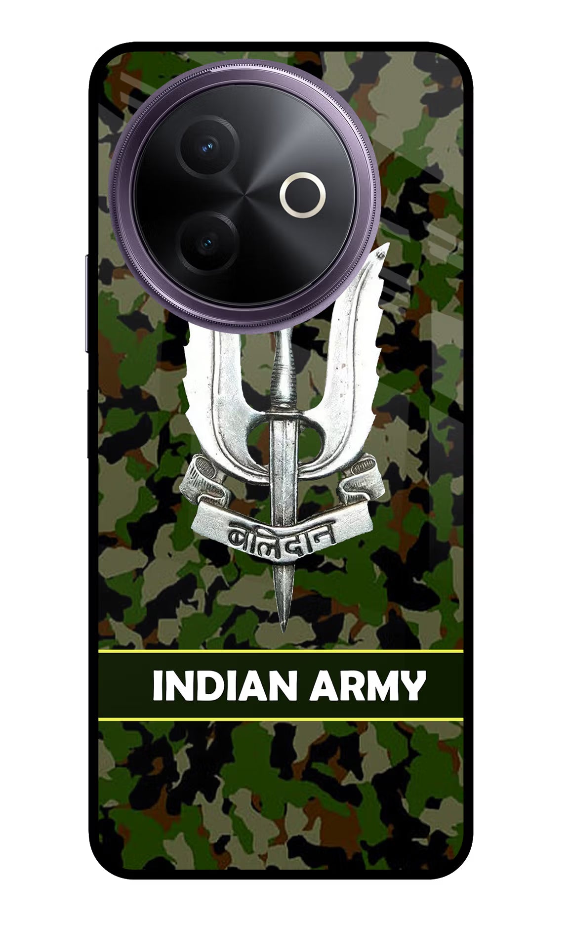 Balidan Indian Logo Vivo Y39 5G Glass Case Back Cover by Casekaro