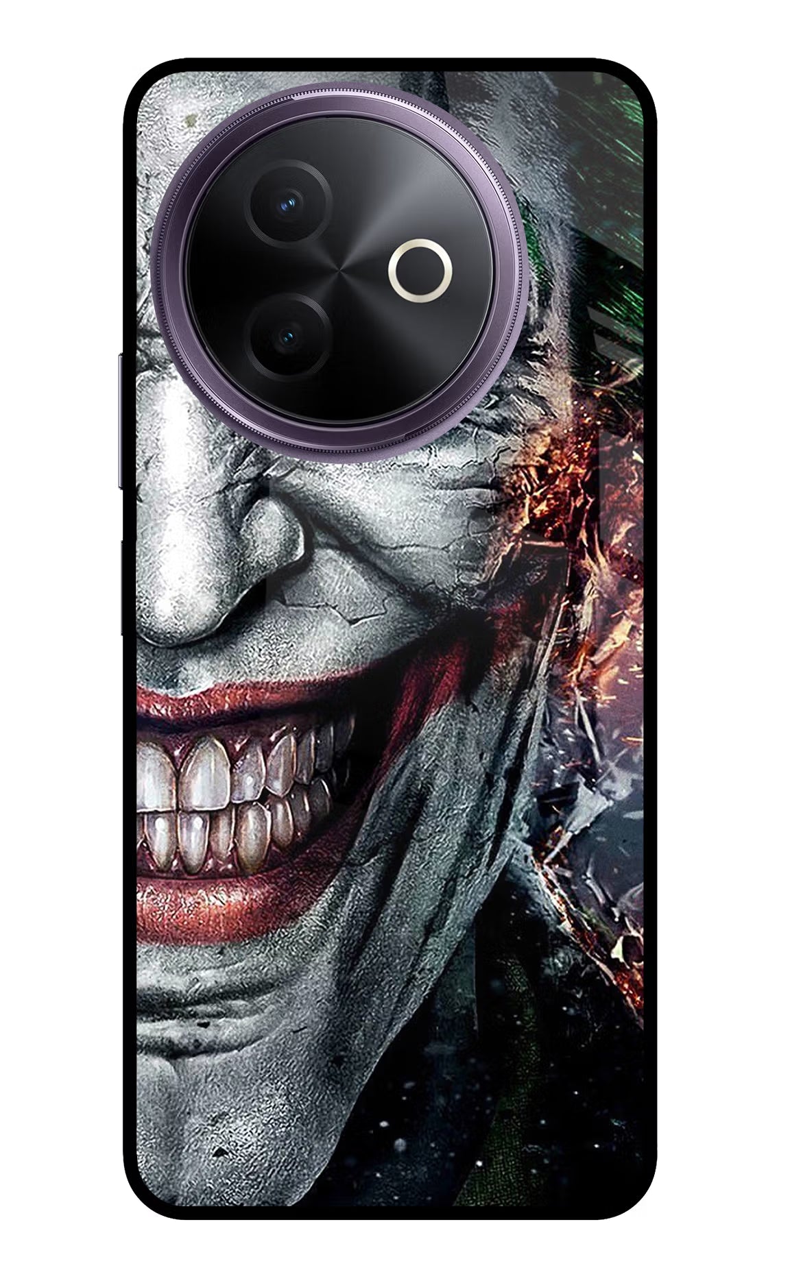 Joker Cam Vivo Y39 5G Glass Case Back Cover by Casekaro