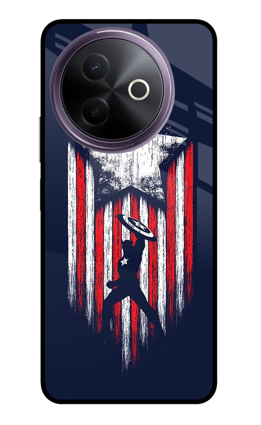 Captain America Marvel Art Vivo Y39 5G Glass Case