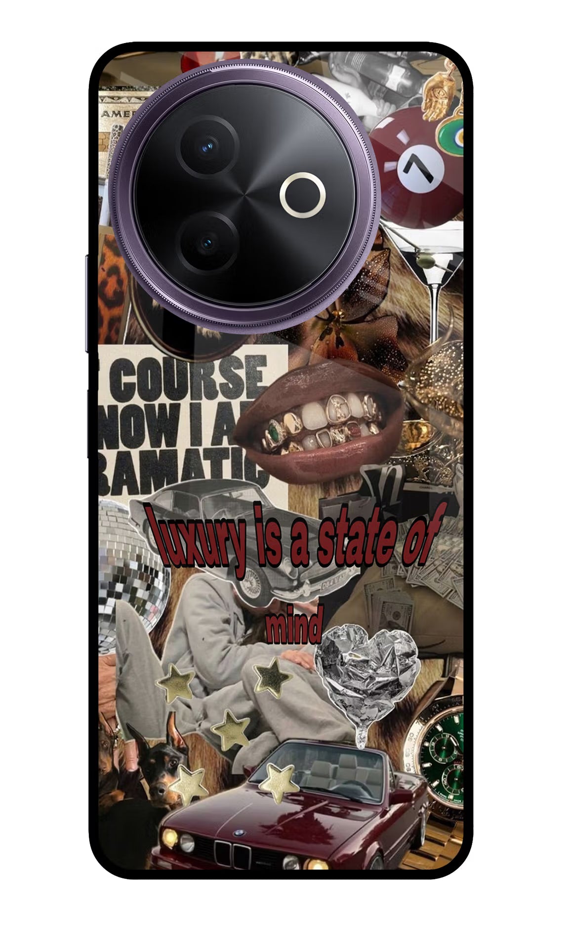 Luxury Vivo Y39 5G Glass Case Back Cover by Casekaro