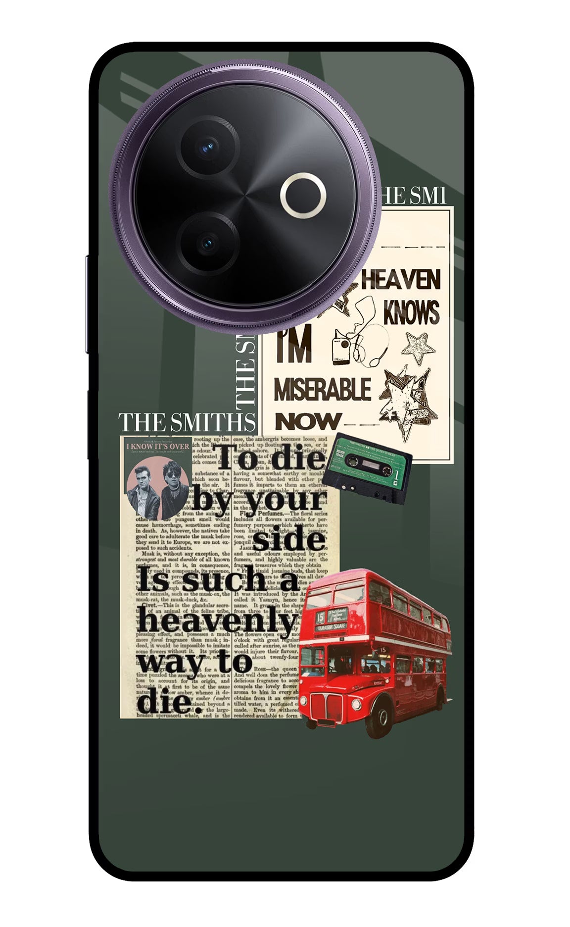 The Smiths Vivo Y39 5G Glass Case Back Cover by Casekaro