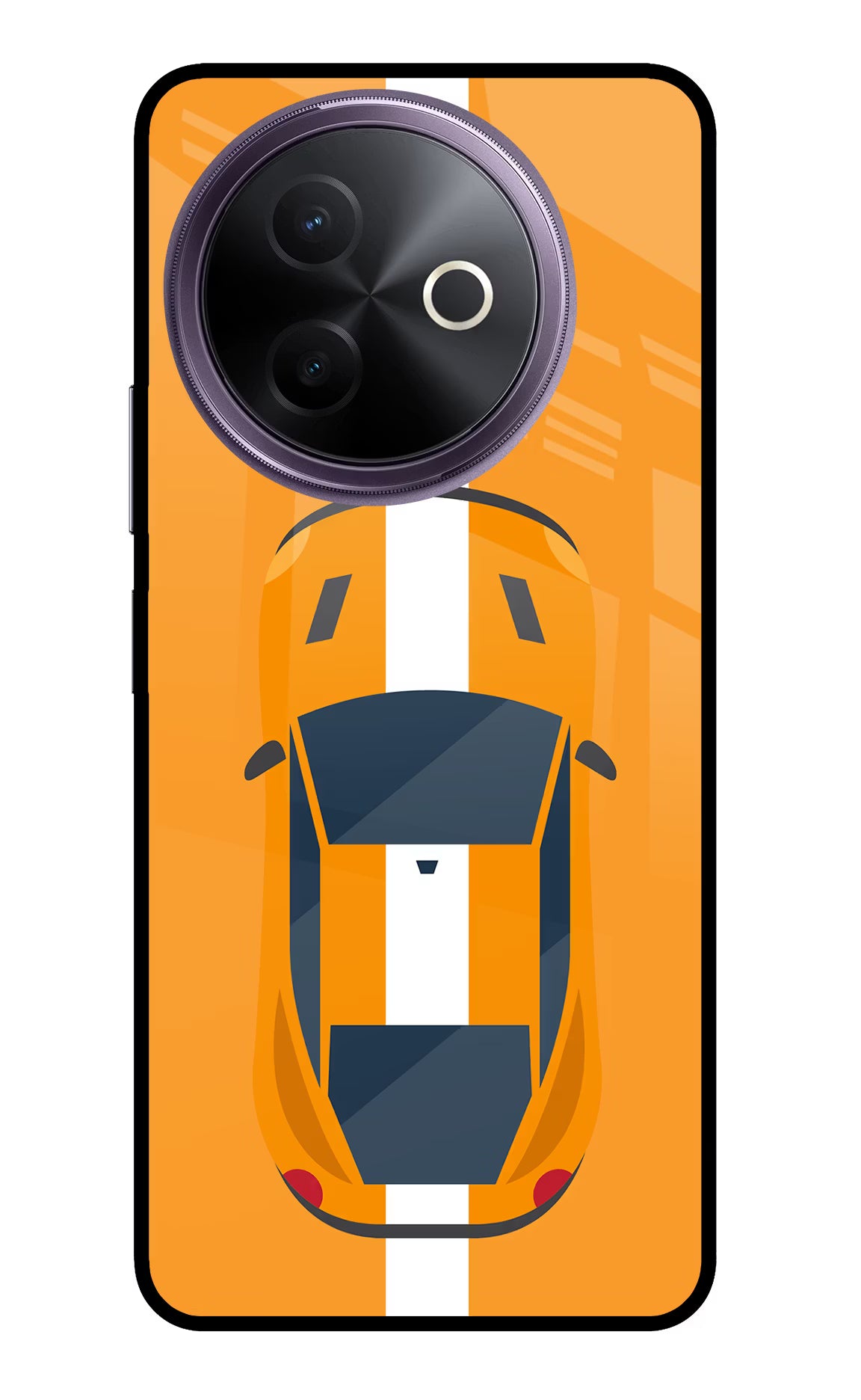 Highway Pursuit Vivo Y39 5G Glass Case Back Cover by Casekaro
