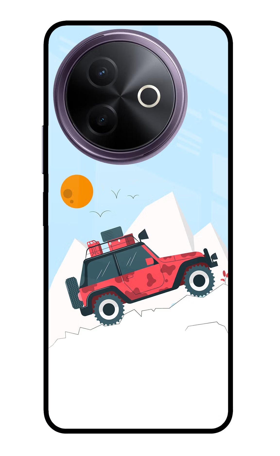 Mountain Trail Beast Vivo Y39 5G Glass Case Back Cover by Casekaro