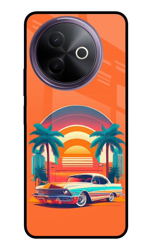 Palm Drive 80s Vivo Y39 5G Glass Case