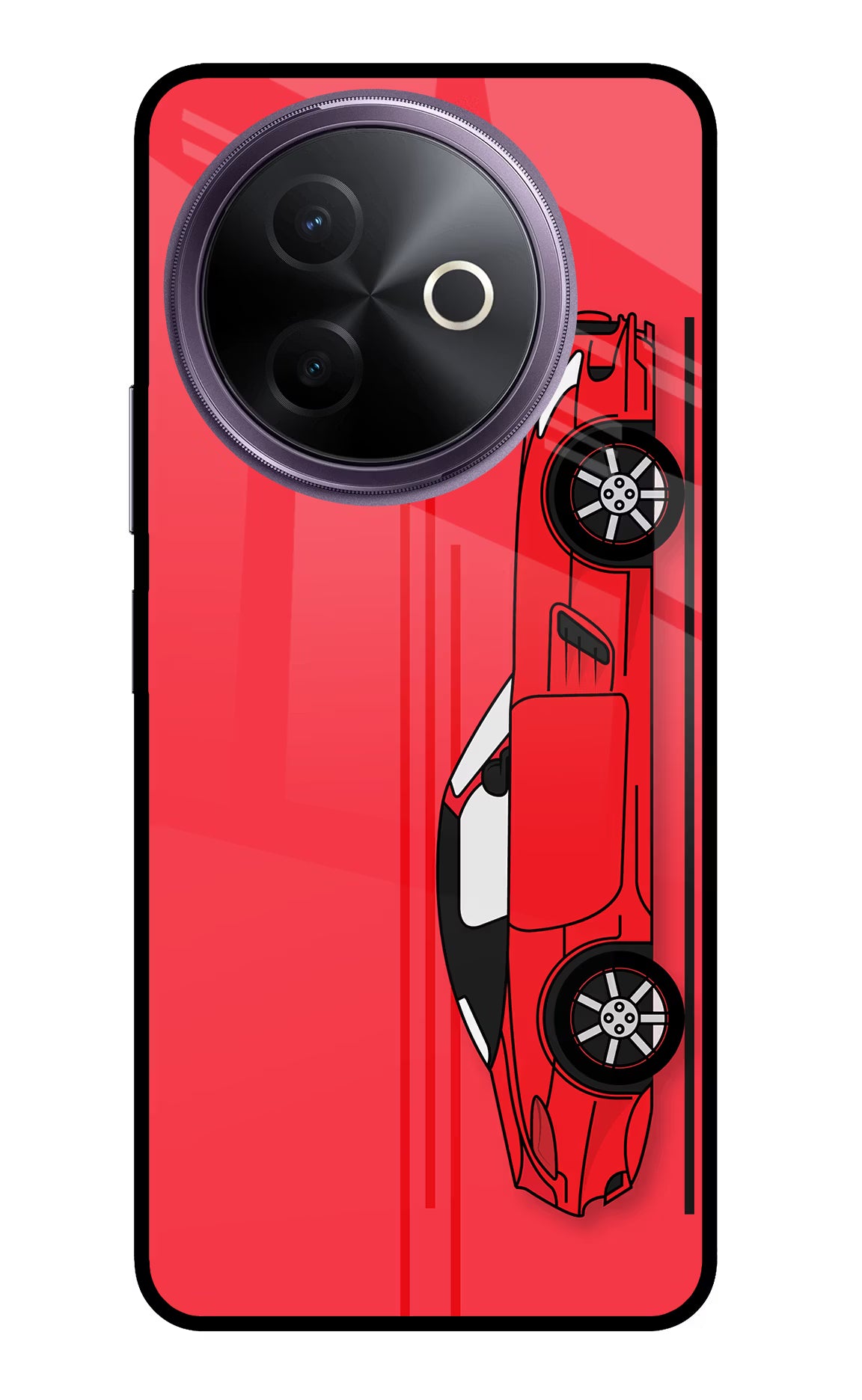 Red Velocity Vivo Y39 5G Glass Case