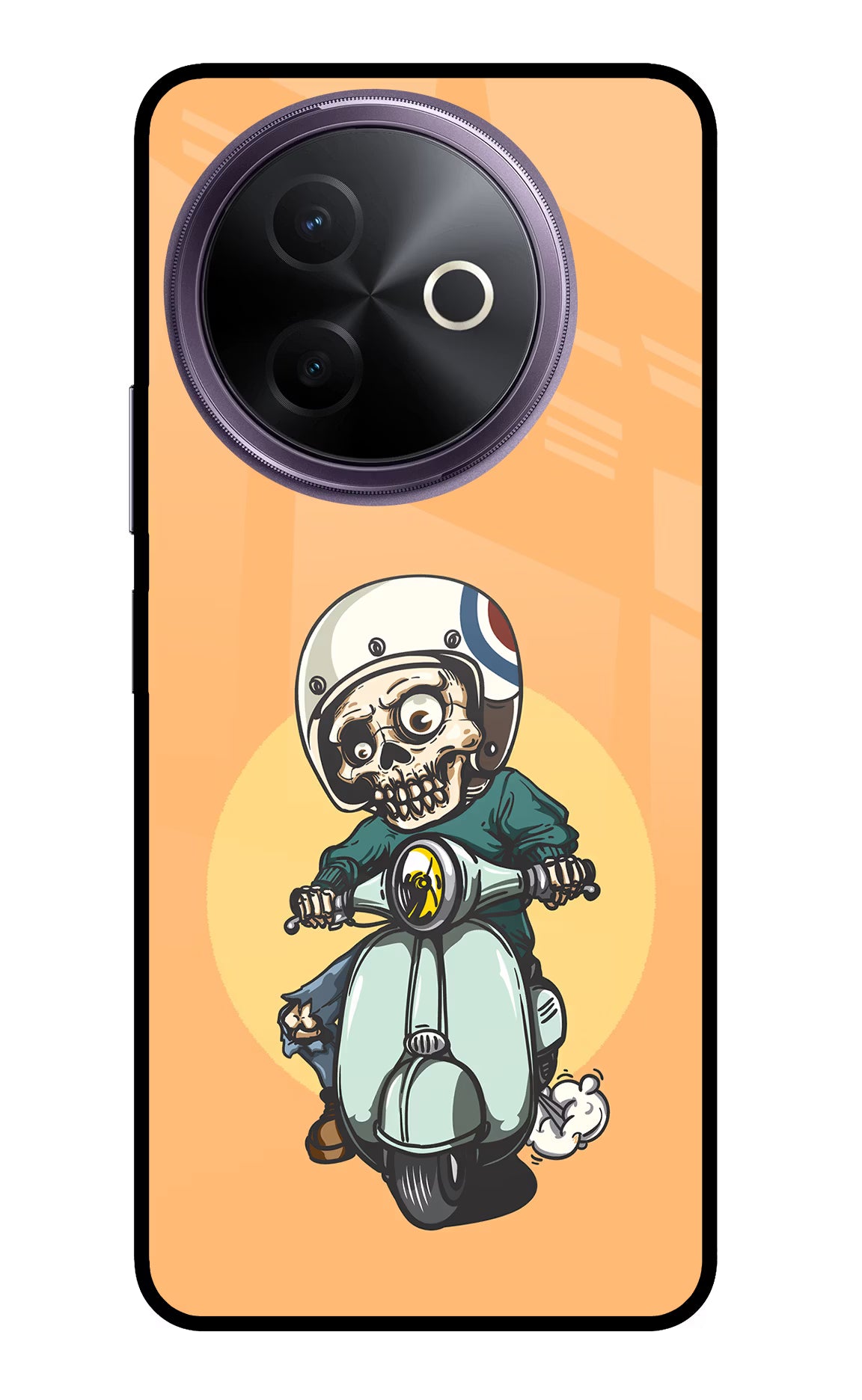 Undead Biker Vivo Y39 5G Glass Case
