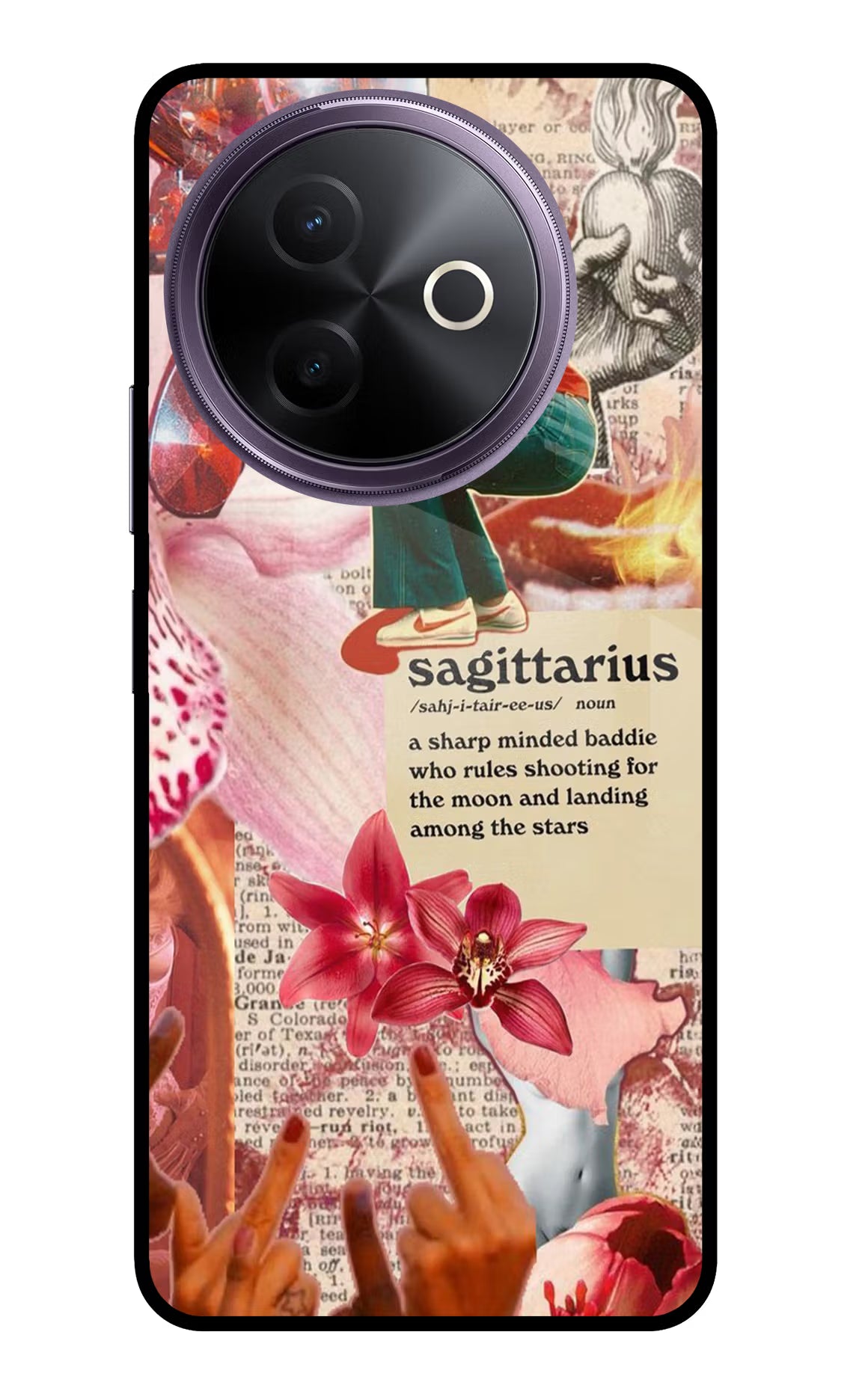 Sagittarius Zodiac Vivo Y39 5G Glass Case