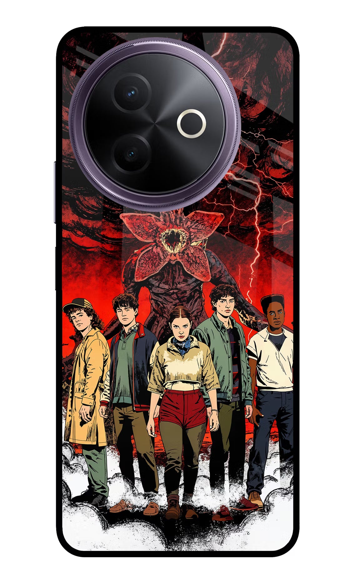 Ordinary Things Characters Vivo Y39 5G Glass Case Back Cover by Casekaro