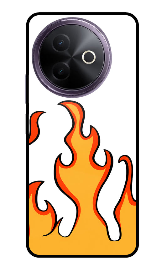Fired Up – White Vivo Y39 5G Glass Case