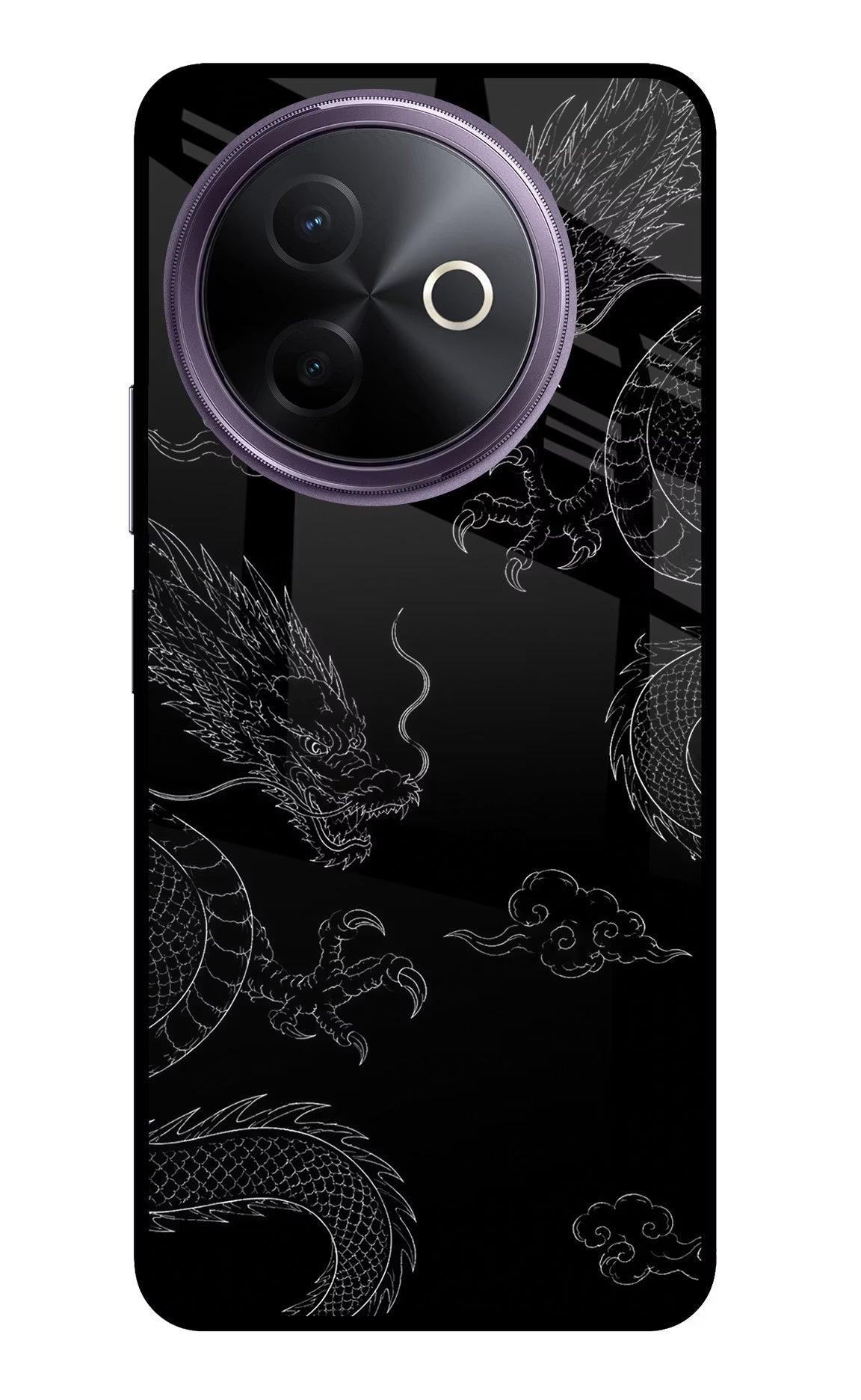 Twin Dragons Vivo Y39 5G Glass Case
