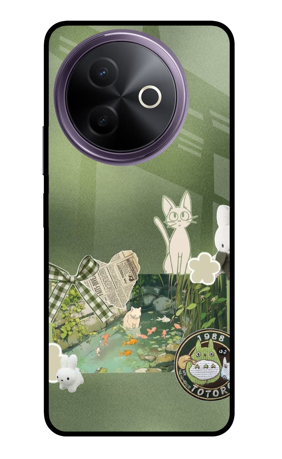 Aesthetic anime Vivo Y39 5G Glass Case Back Cover by Casekaro