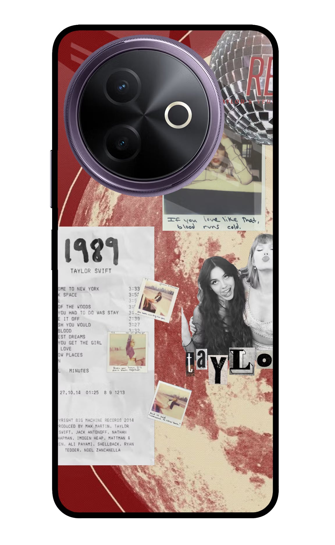 Taylor Swift Vivo Y39 5G Glass Case Back Cover by Casekaro