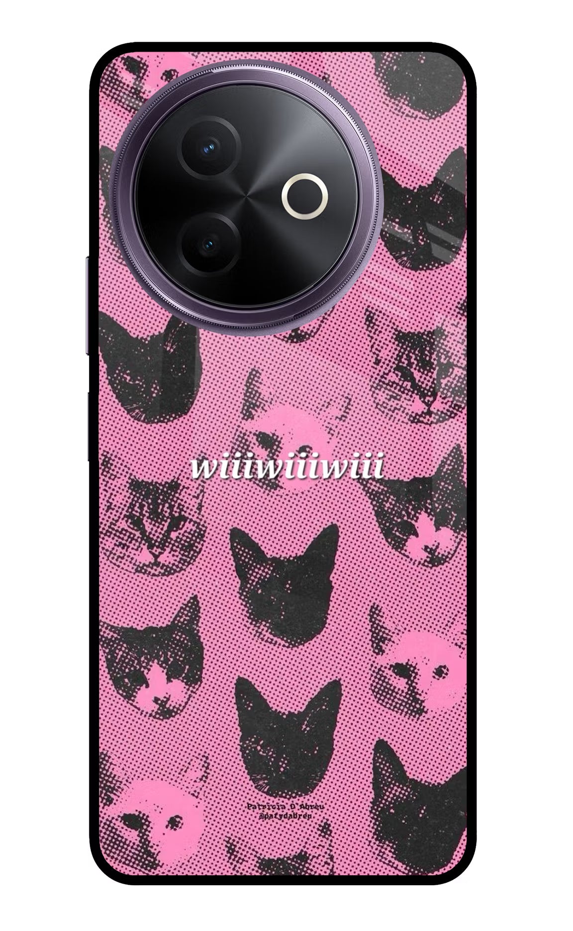 Pink Cats Vivo Y39 5G Glass Case
