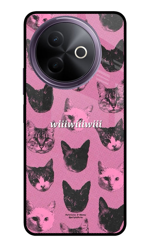 Pink Cats Vivo Y39 5G Glass Case