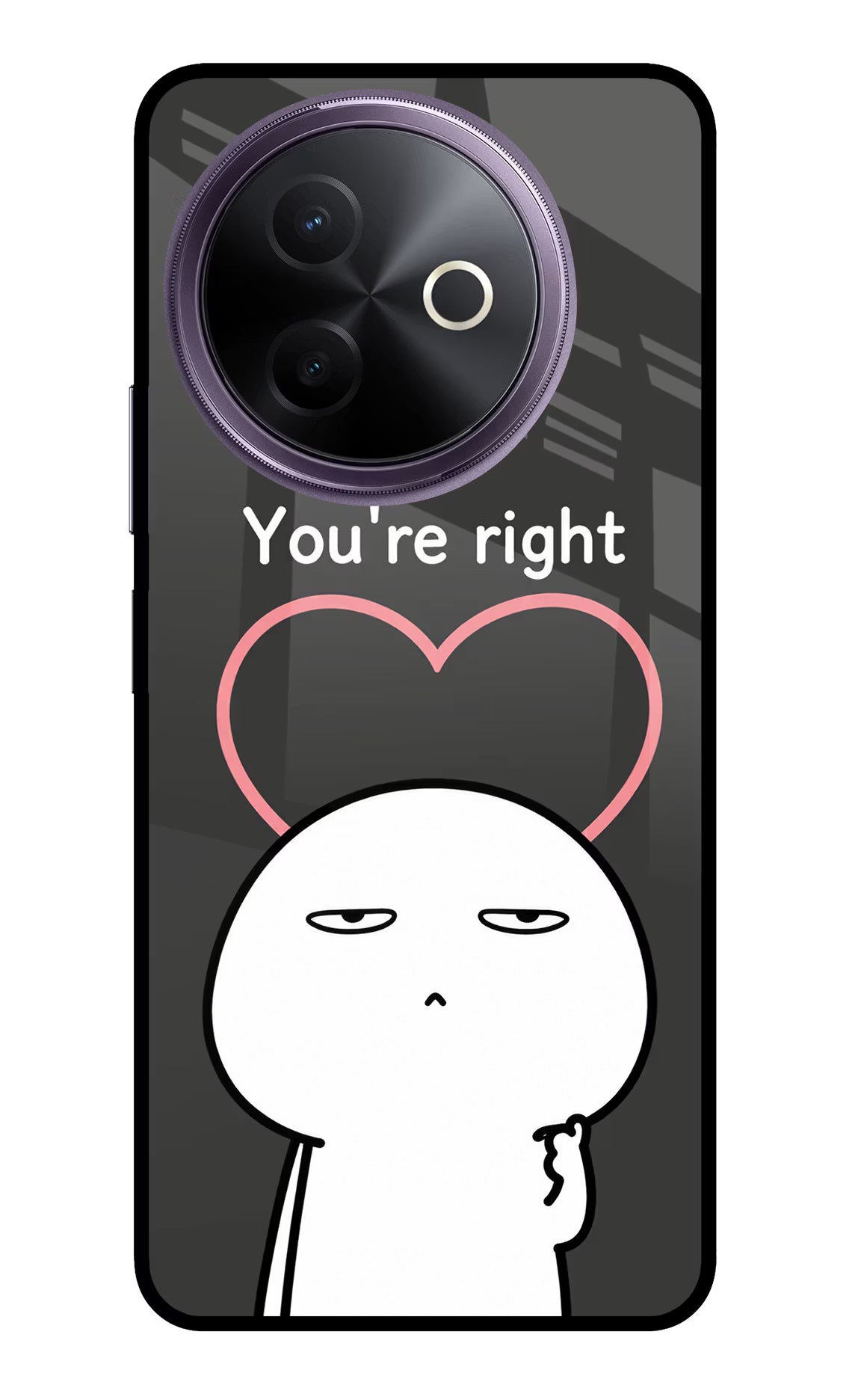 You're Right Vivo Y39 5G Glass Case