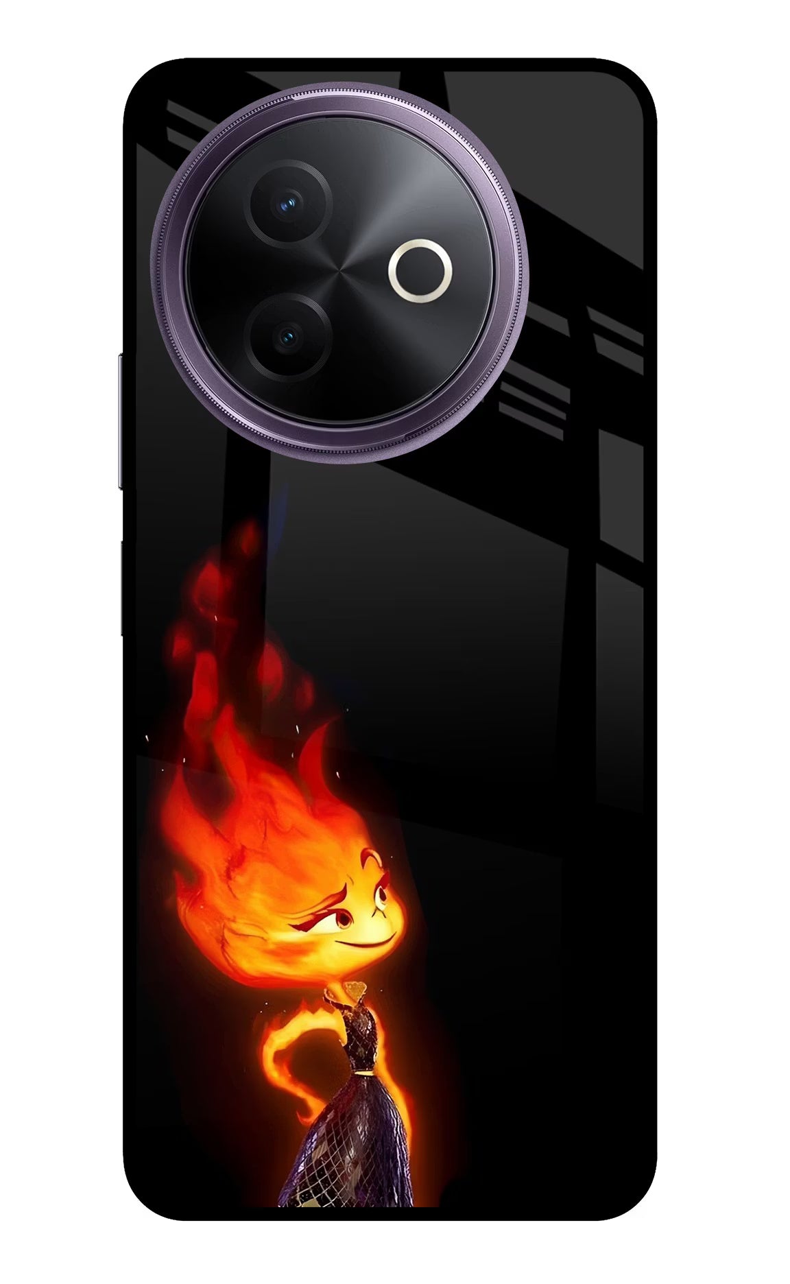 Ember Flame Vivo Y39 5G Glass Case