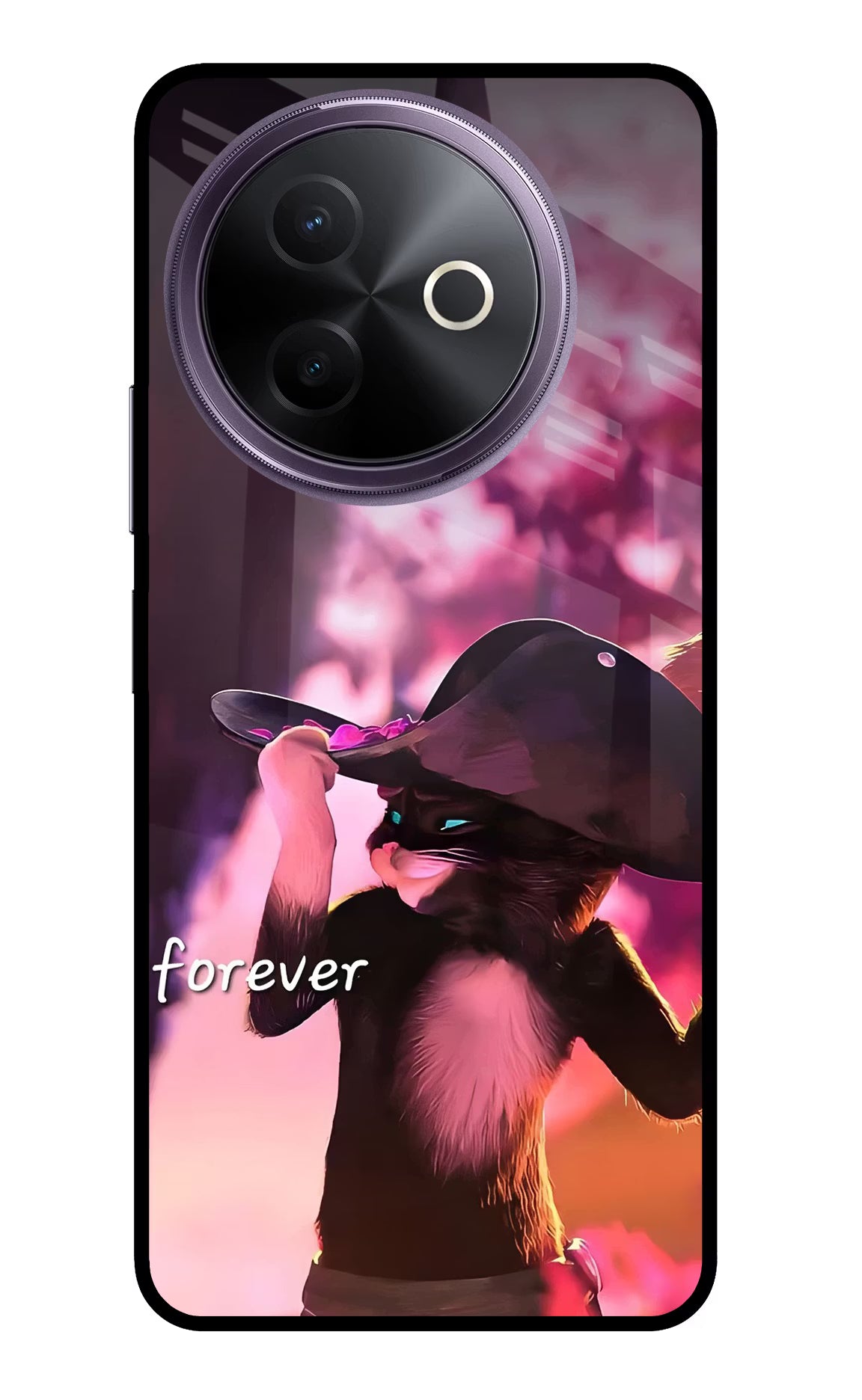Forever Cat Vivo Y39 5G Glass Case