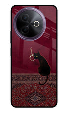 Midnight Cat Vivo Y39 5G Glass Case