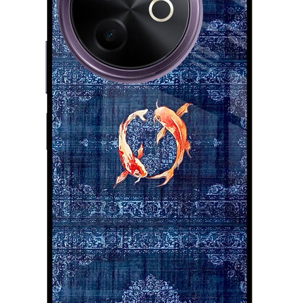 Koi Blue Vivo Y39 5G Glass Case