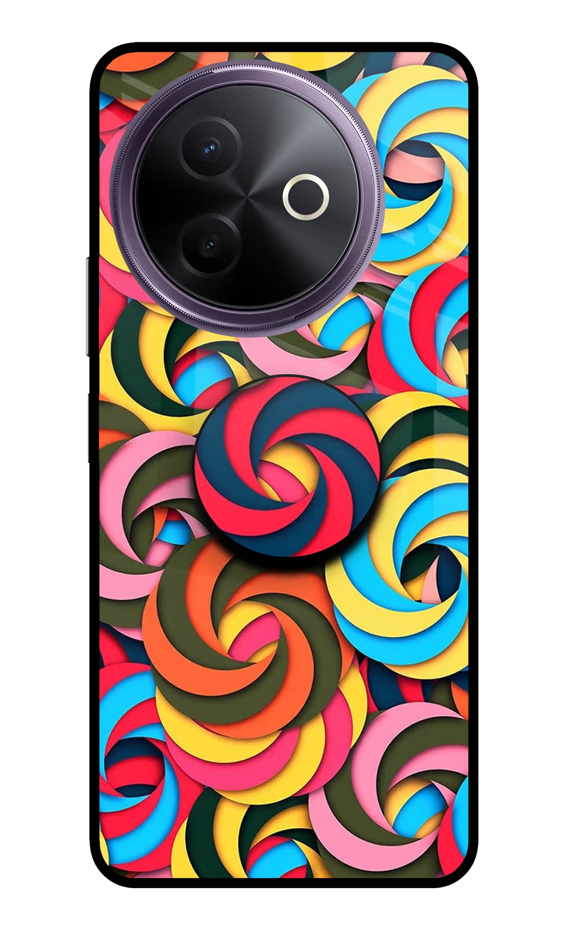Spiral Pattern Vivo Y39 5G Pop Case by Casekaro