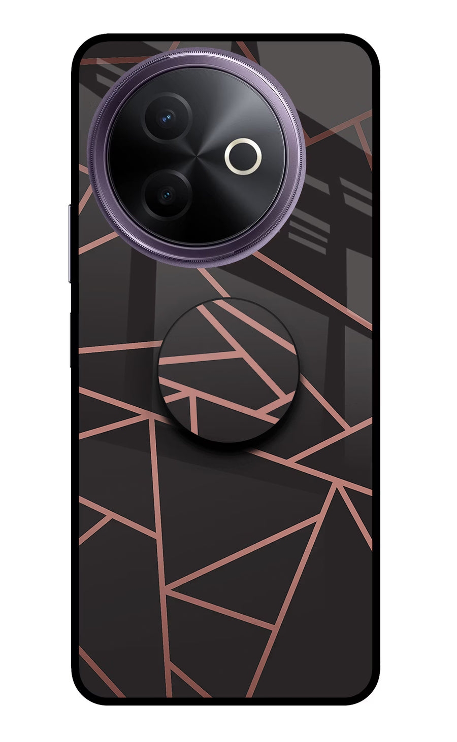 Geometric Pattern Vivo Y39 5G Pop Case, Glass case