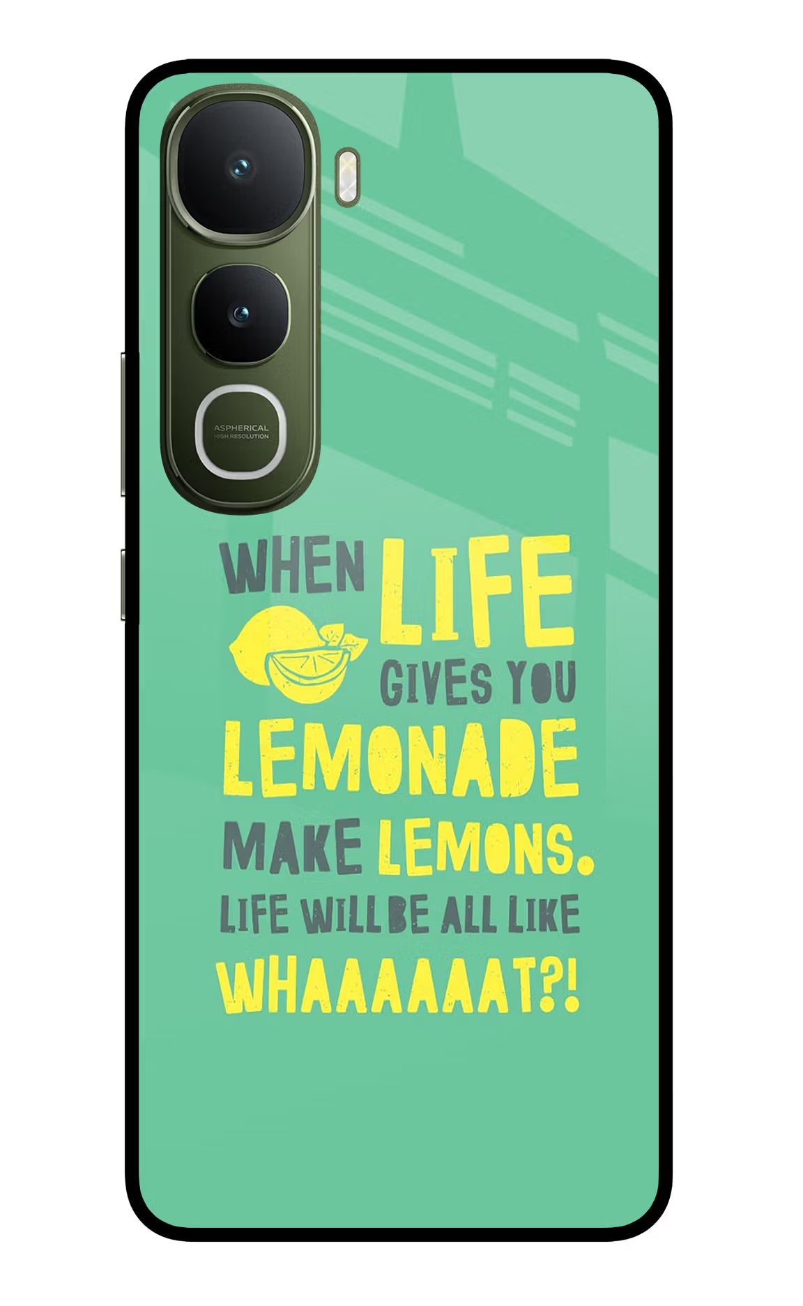 Quote Vivo Y400 5G Glass Case Back Cover by Casekaro