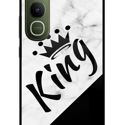 King Vivo Y400 5G Glass Case Back Cover by Casekaro