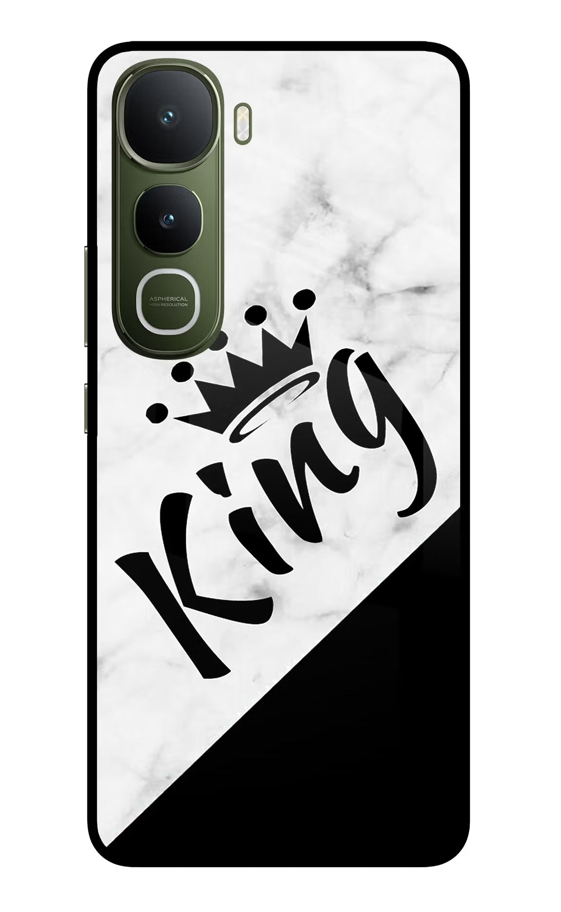 King Vivo Y400 5G Glass Case Back Cover by Casekaro