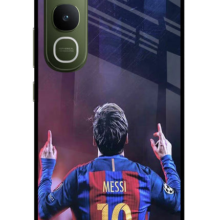 Messi Vivo Y400 5G Glass Case Back Cover by Casekaro