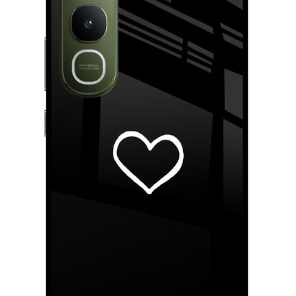 Heart Vivo Y400 5G Glass Case Back Cover by Casekaro