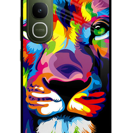 Lion Vivo Y400 5G Glass Case Back Cover by Casekaro