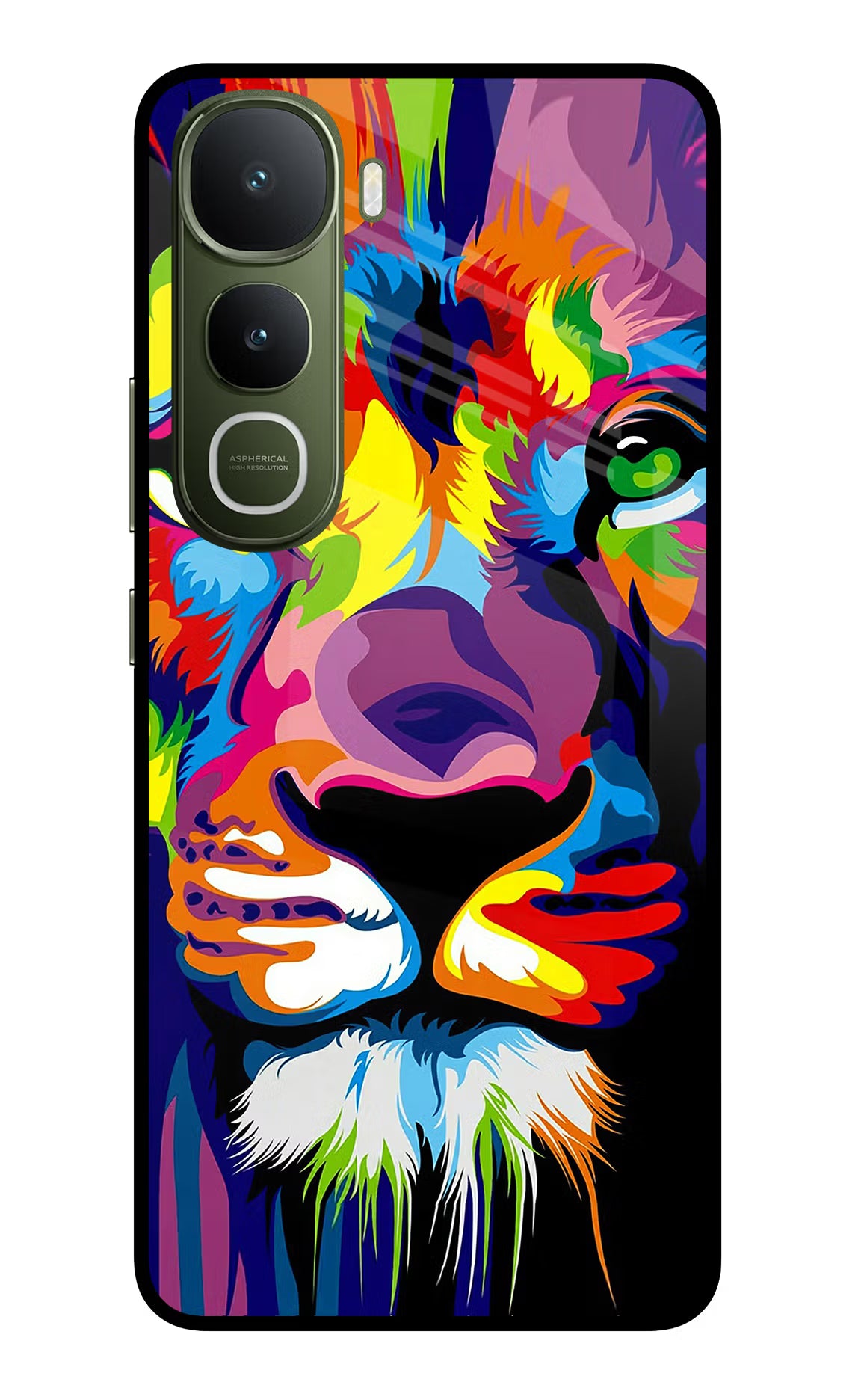Lion Vivo Y400 5G Glass Case Back Cover by Casekaro