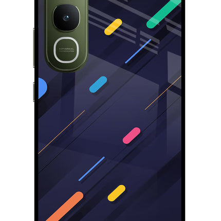 Abstract Design Vivo Y400 5G Glass Case Back Cover by Casekaro