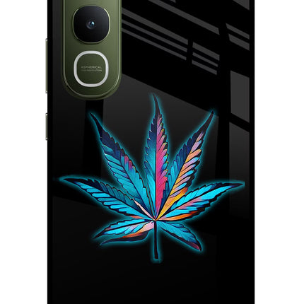 Weed Vivo Y400 5G Glass Case Back Cover by Casekaro