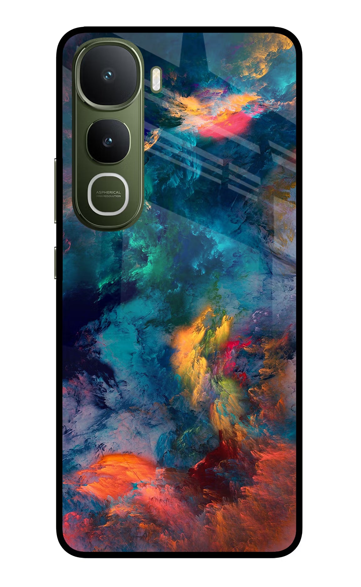Artwork Paint Vivo Y400 5G Glass Case Back Cover by Casekaro