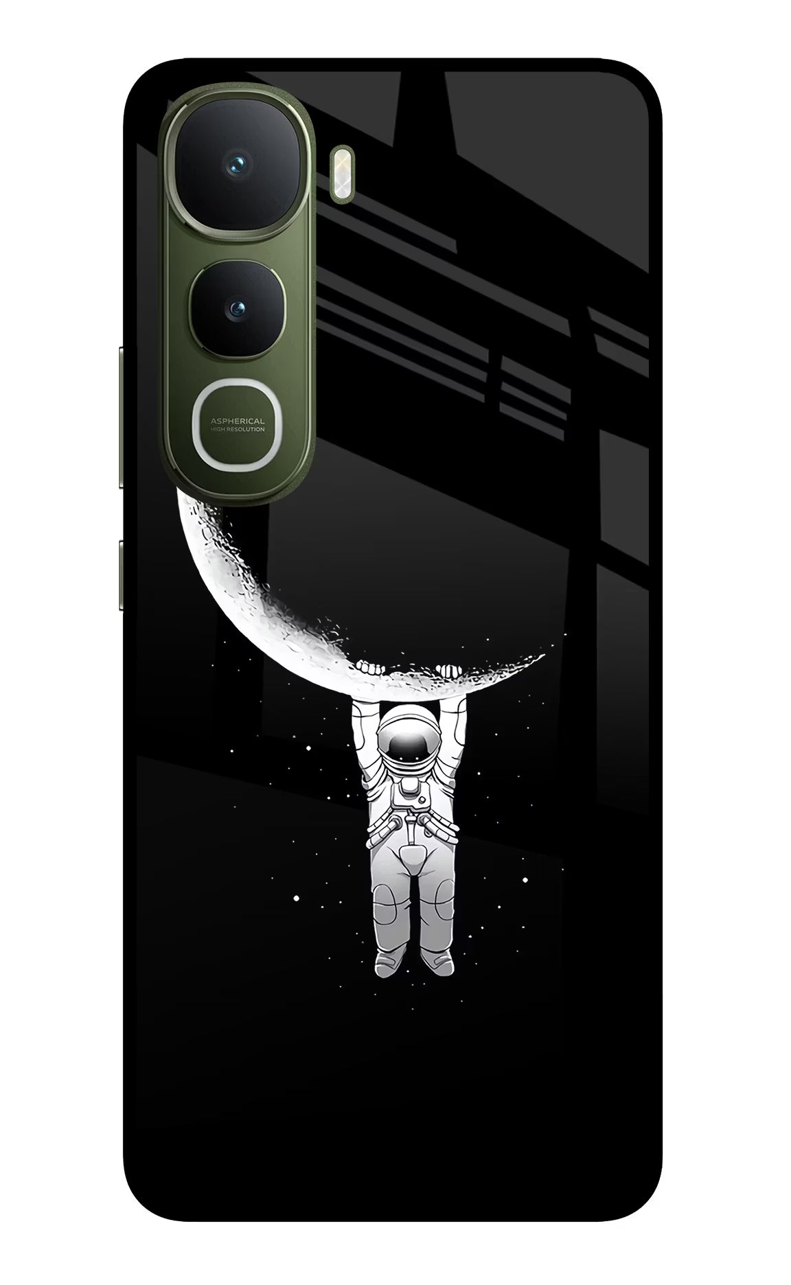 Moon Space Vivo Y400 5G Glass Case Back Cover by Casekaro