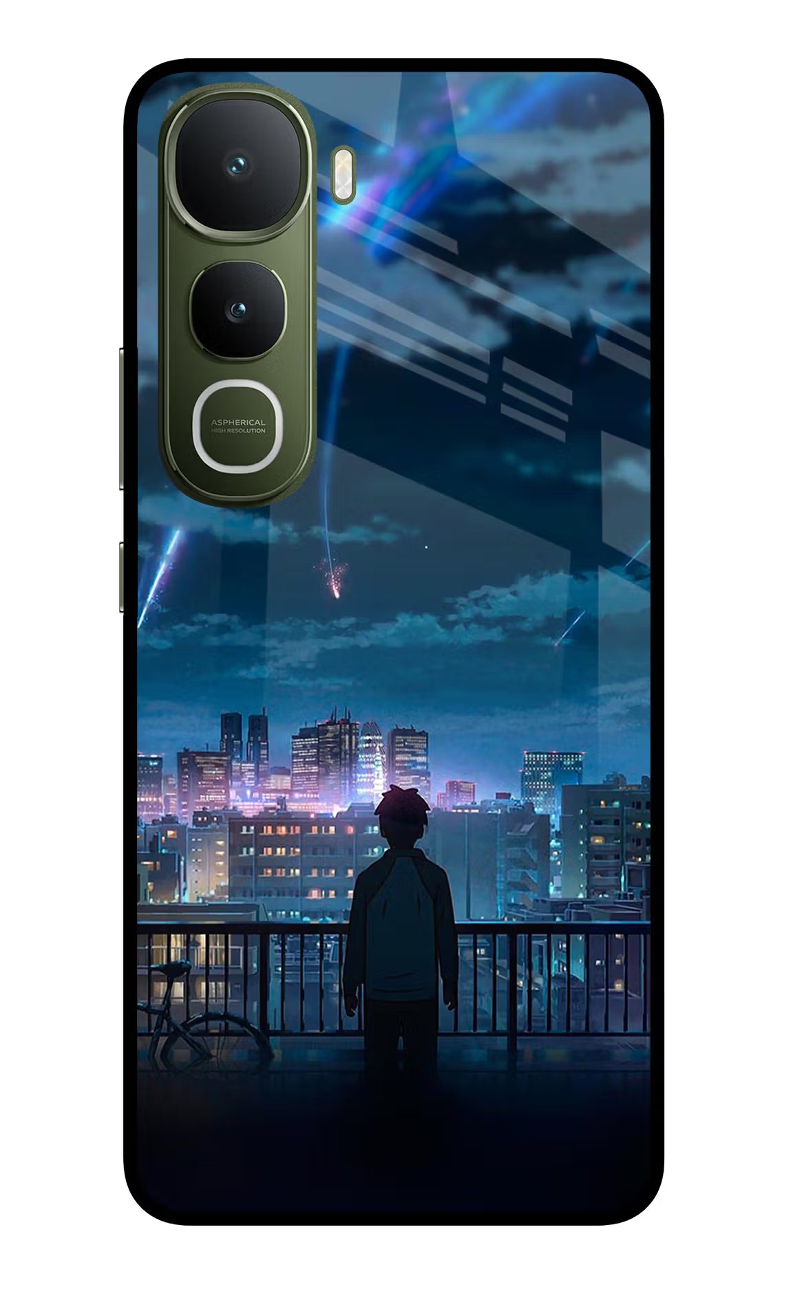 Anime Vivo Y400 5G Glass Case Back Cover by Casekaro